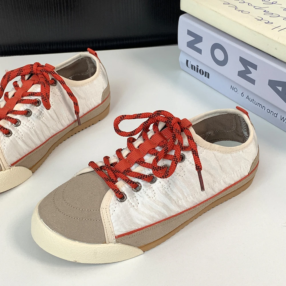 

2026 Women Sneakers Flat Anti-slip Training Shoes Women Spring and Autumn Round-headed Fashionable Sneakers Zapatos De Mujer