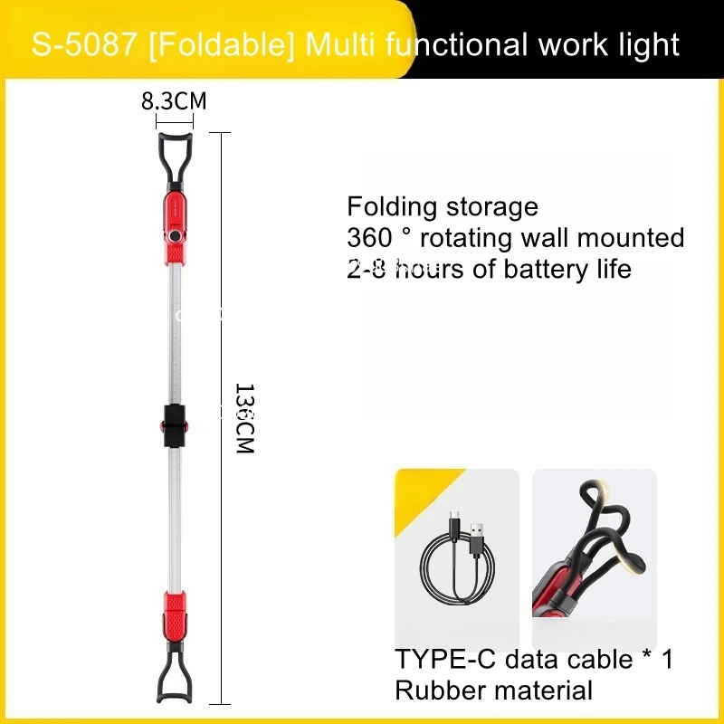 Hood Engine Repair Light Telescopic Lighting Cabin Light Led Repair Car Auto Mechanic Hood Work Light