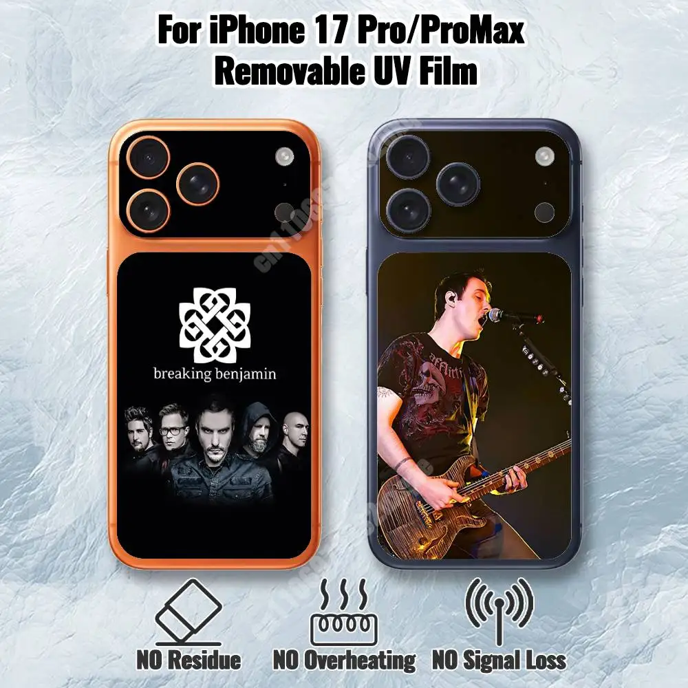 

Защитная пленка Breaking B-Benjamin Band с УФ-защитой для iPhone 17 Pro и 17 Pro Max