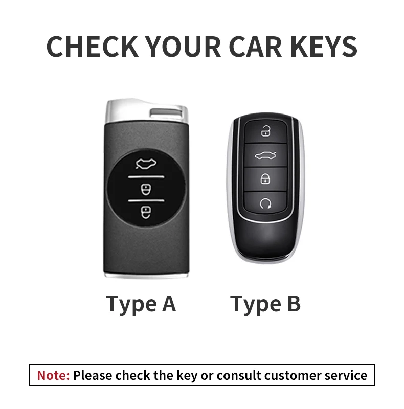 Leather Car Key Case Cover Shell Fob For Chery Tiggo 8 Pro Tiggo 8plus New 5 plus 7pro Chery Tiggo 7 Pro Max Omoda 5 C5 Modod image 2