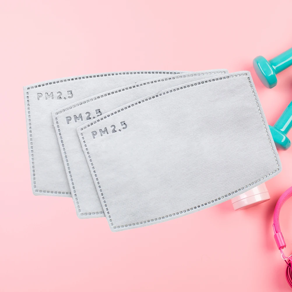 20 قطعة 5 طبقات. 5 فلتر الكربون المنشط إدراج قناع الفم القابل للاستبدال إدراج مكافحة الغبار الدخان حماية قابلة للاستبدال