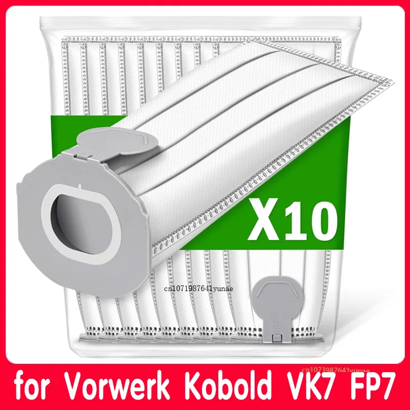 أكياس الغبار متوافقة مع أكياس مرشح Vorwerk Kobold VK7 FP7 مجموعة قطع غيار مرشحات الحماية للمكنسة الكهربائية Kobold vk7 #1