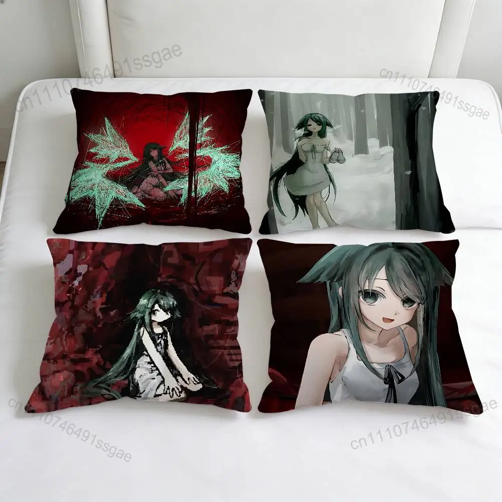 

Cute The Song of Saya Square Pillow Cover Decorative Throw Pillow Case for Sofa Couch Bed Home Car Living Room Decoration