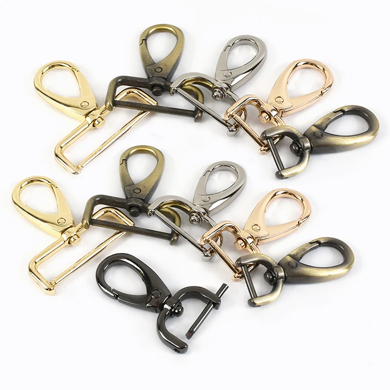 

5/10P 13-38mm Metal Bag Buckles for Strap Detachable Swivel Lobster Clasp Belt Webbing Trigger Snap Hook DIY Sewing Accessories