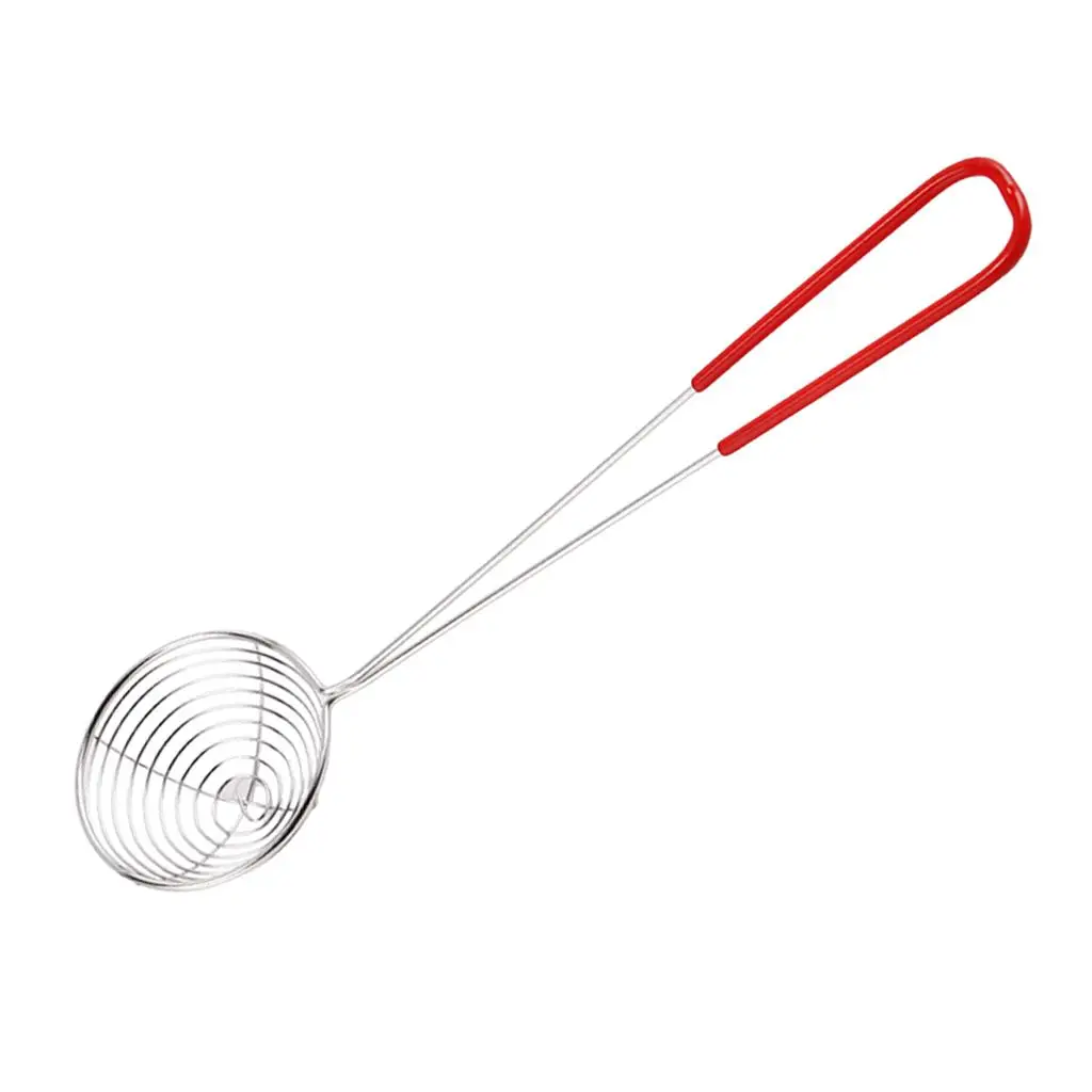 Stainless Steel Skimmer Strainer Wire Mesh Spoon Kitchenware Ladle for Frying Fish Vegetables and Meat