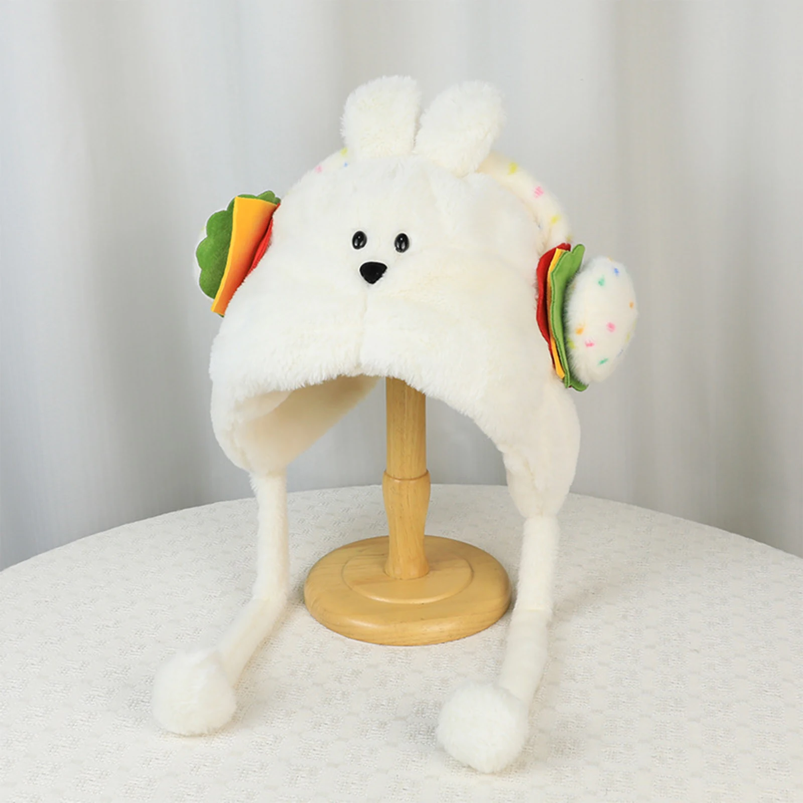 السيدات لطيف أفخم قبعة سميكة الدافئة مقنعين قبعة الصياد الدافئة الرقبة حماية وشاح سدادات حماية الأذن قبعة الشتاء المرأة قبعة