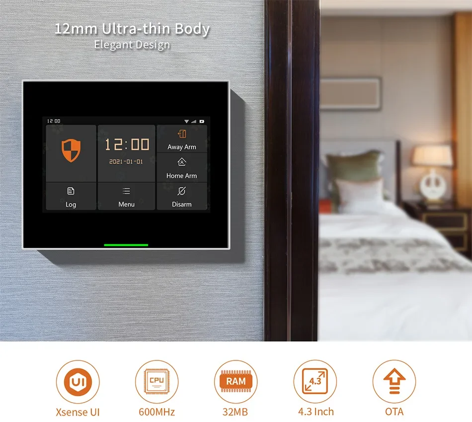 

z Staniot 433MHz Tuya Anti-theft controller Wireless GSM/WiFi Device for Home Security Alarm System