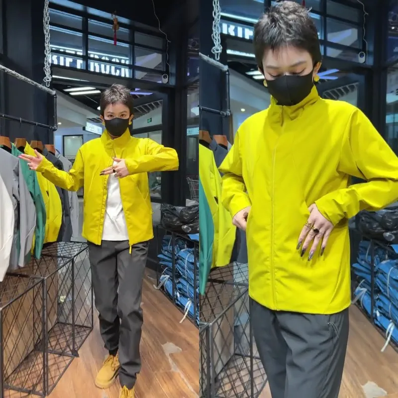 

New Busin Casual Lightweight Outdoor Windproof Waterproof Jaet Collar Men Women Spring New Sle Commercial Camellia V S...