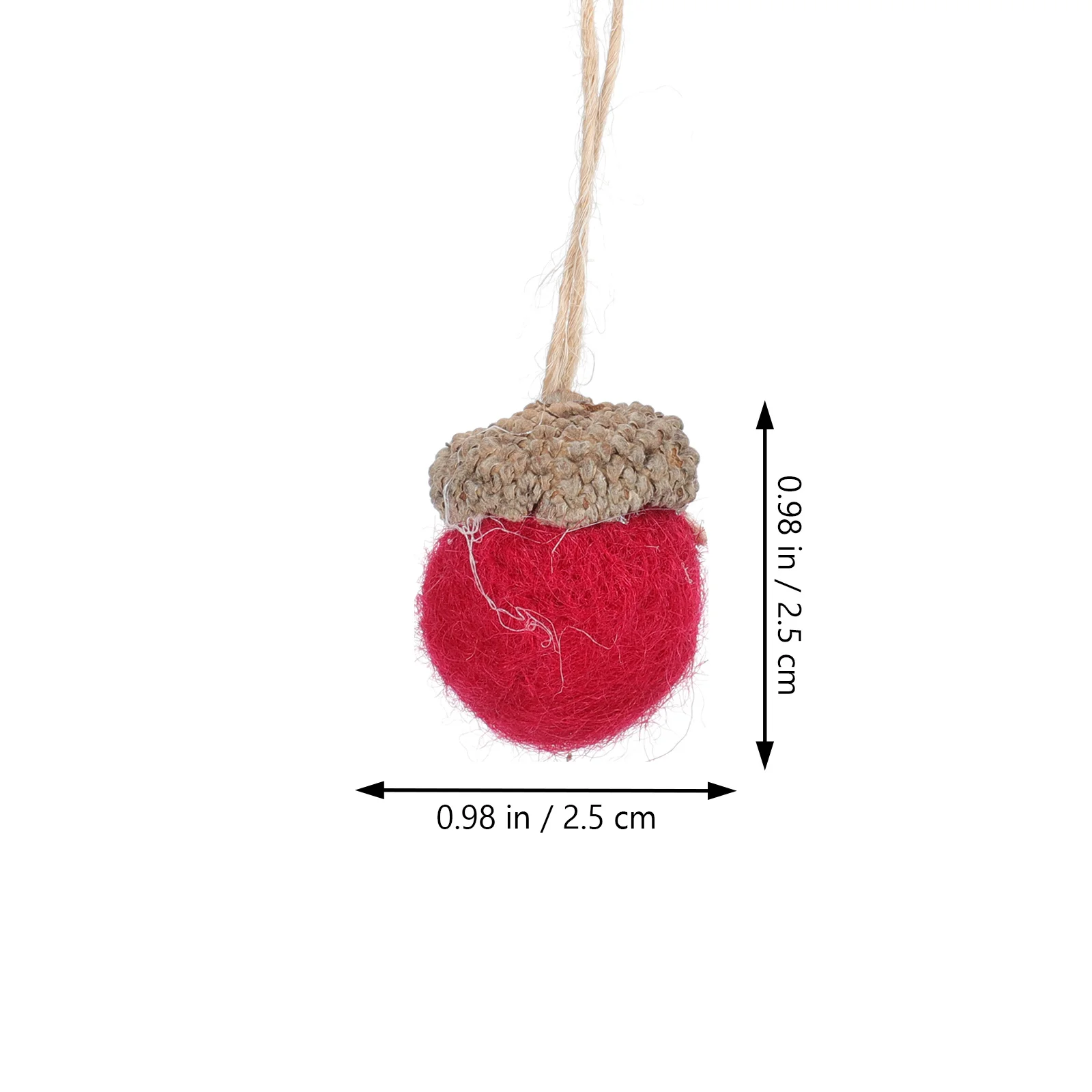 

30pcs Christmas Acorn Pendant Woolen Felt Simulation Acorn For Home Decoration Xmas Hanging Decor Diy Table Ornament Autumn