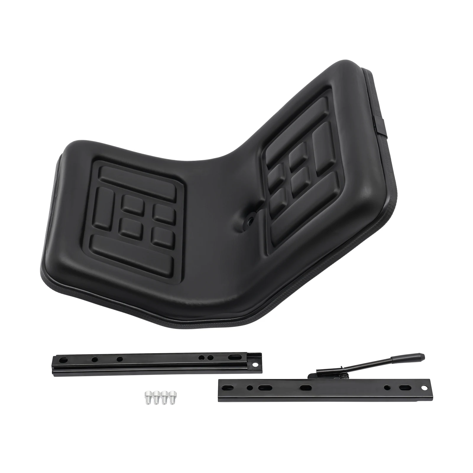 Comfortable Sponge & PVC Seat for Excavators, Forklifts, Harvesters & Bulldozers, Heavy Duty Farm Machinery Seat (220lbs Load Capacity), Universal Tractor Seat with 15cm Adjustable Distance