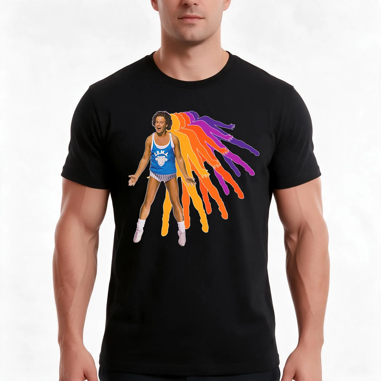 People Call Me Richard Simmons Retro Style Fanart Design Retro Vintage T-Shirt Summer Casual Cotton Tee Vintage Graphic Print