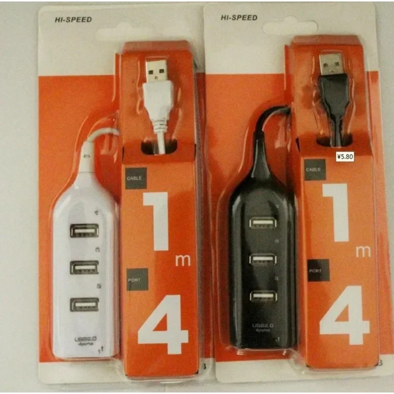4 Port High Speed USB Hub with Cable Mini USB Splitter Hub Use Power Adapter Multiple Socket For PC Notebook Docking Stations
