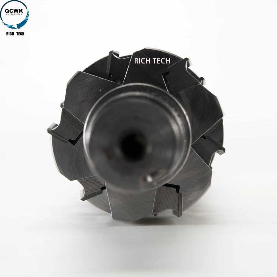 Customizable Spiral Planing Cutter Head With Throw-Away Feature For Woodworking Machinery Parts