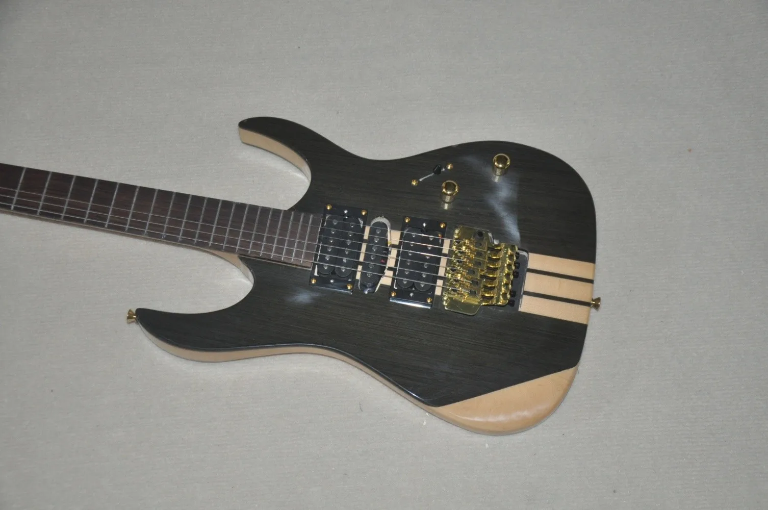 Custom 6 String Electric Guitar Neck Through Body HSH Pickup Solid Rosewood Body