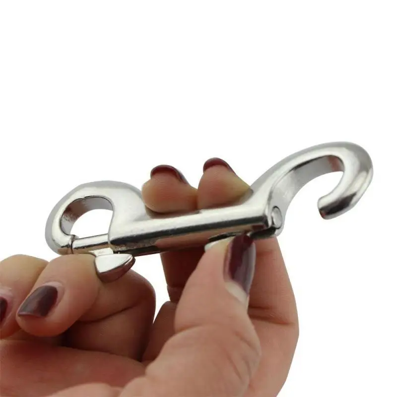 Double Ended Scuba Diving Hook Zinc Alloy Quick Draw Carabiner for Linking Dog Leash Water Bottle Keychain Clip