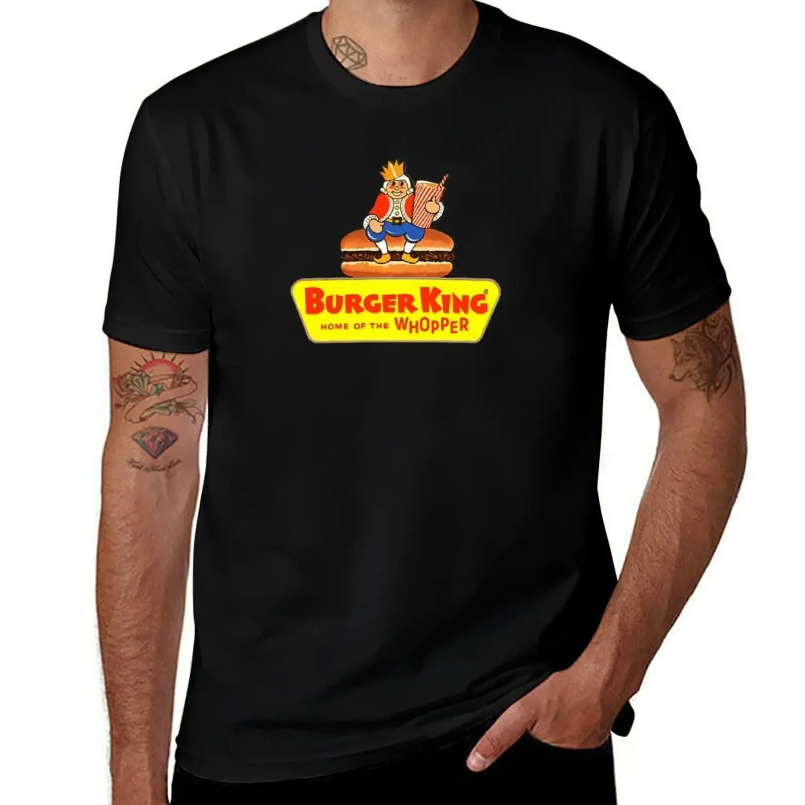 

Vintage Burger King logo Home of the Whopper T-Shirt for a boy clothing for men