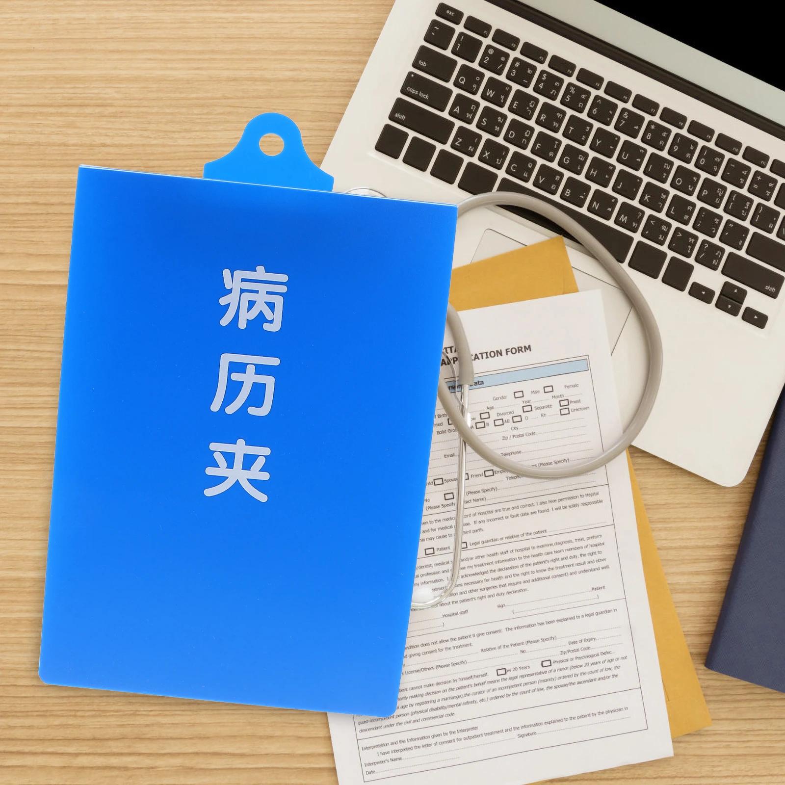 

A5 Medical Record Board Clip Anti Fall Heavy Duty File Folder for Hospital Patients Nursing Documents Storage