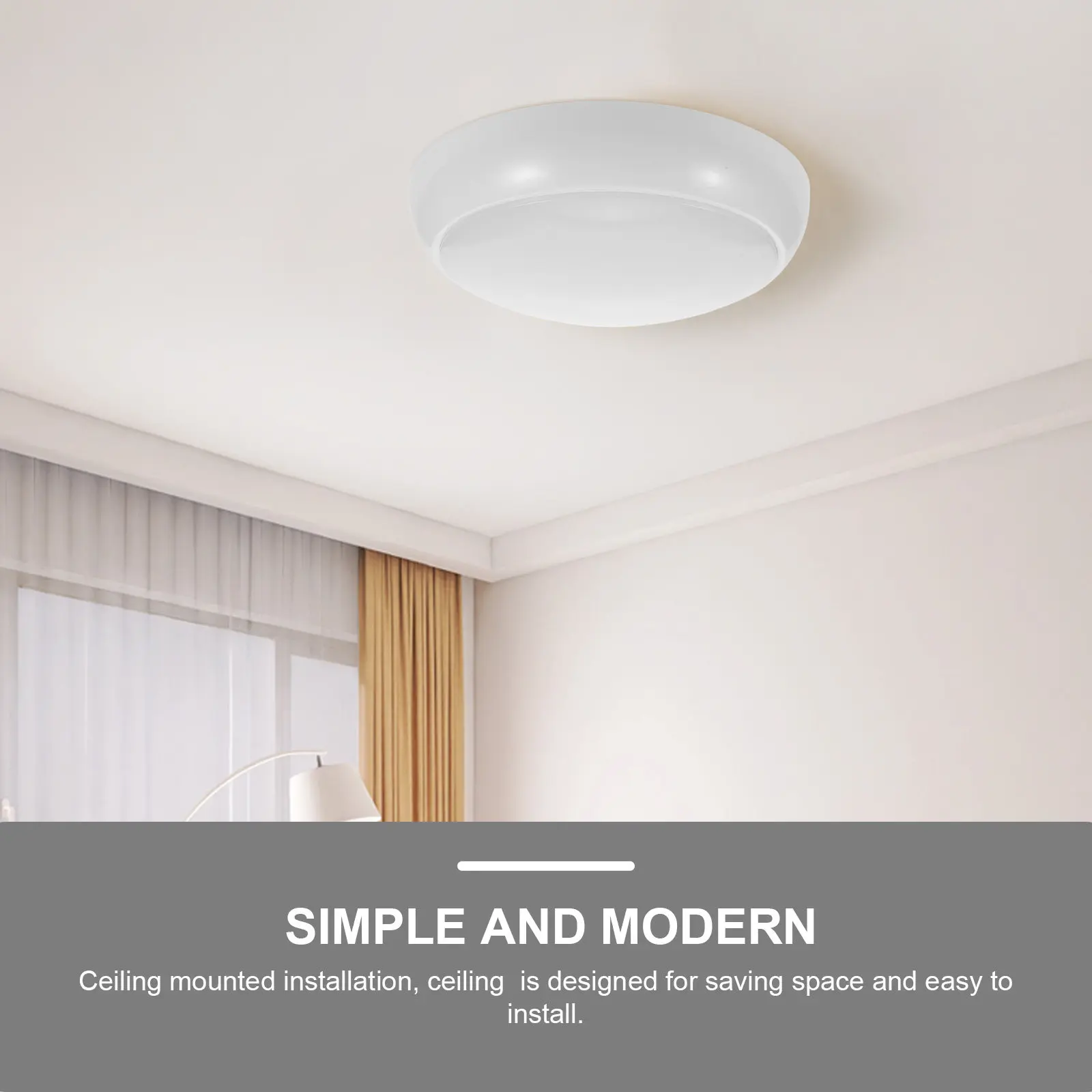 275Mm Universal Round Plastic Lampshade Cover Waterproof Flush Ceiling Light Fixture Diffuser Shade for Damp Indoor Spaces