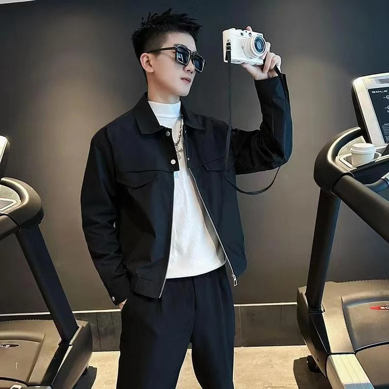 

2025 Новое мужское пальто с воротником в стиле ретро ​ Шерстяная смесь премиум-класса для уличной одежды