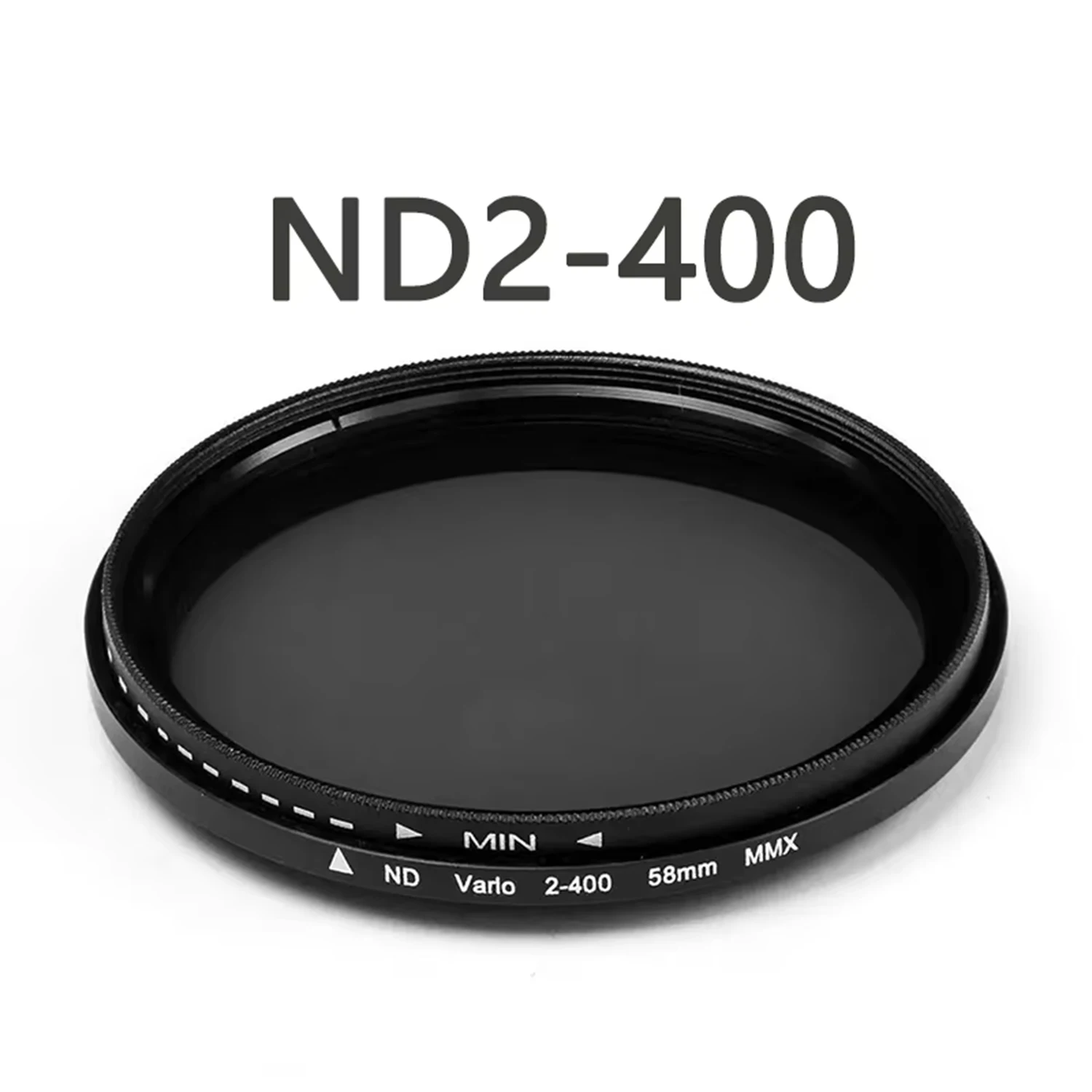 ND2-400 Variable ND Filter Adjustable Neutral Density Lens Filter 49/52/55/58/67/72/77/82mm for DSLR Camera Photography