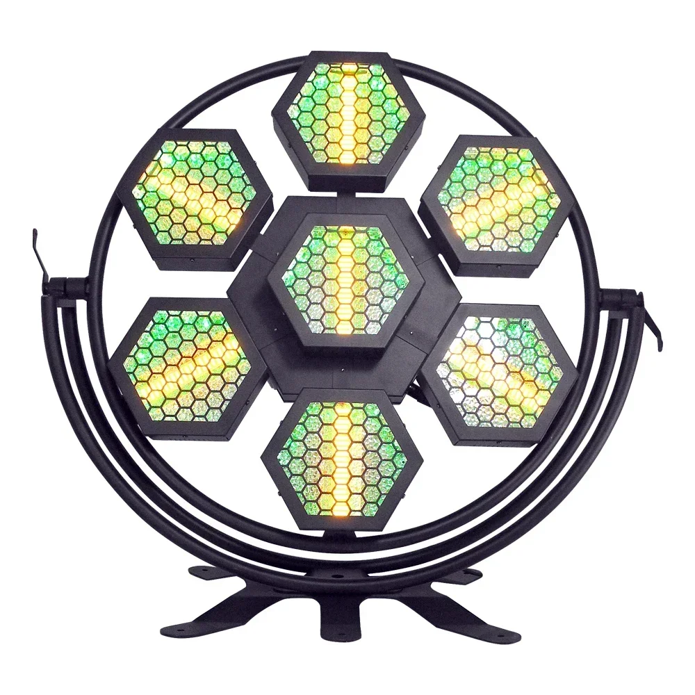 

Bestseller Bestseller Stage Background Light With 7 60W LED Pixels Retro Flash RBG Multi-color Stage Dyeing Light