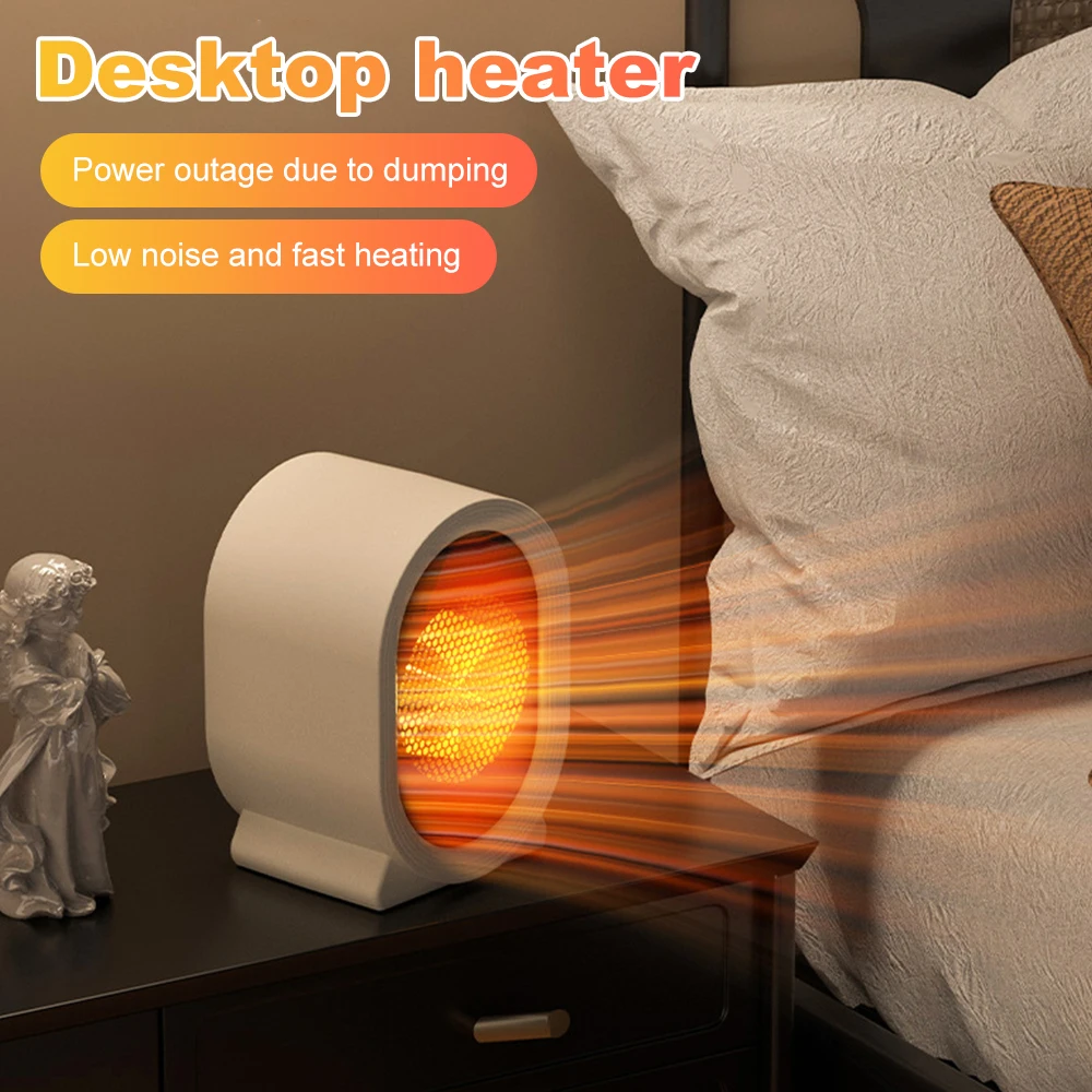 500W Electric Desktop Heater 220V Portable Vertical Air Heating Fan Mini Home Warmer Heating Equipment for Dormitory Office