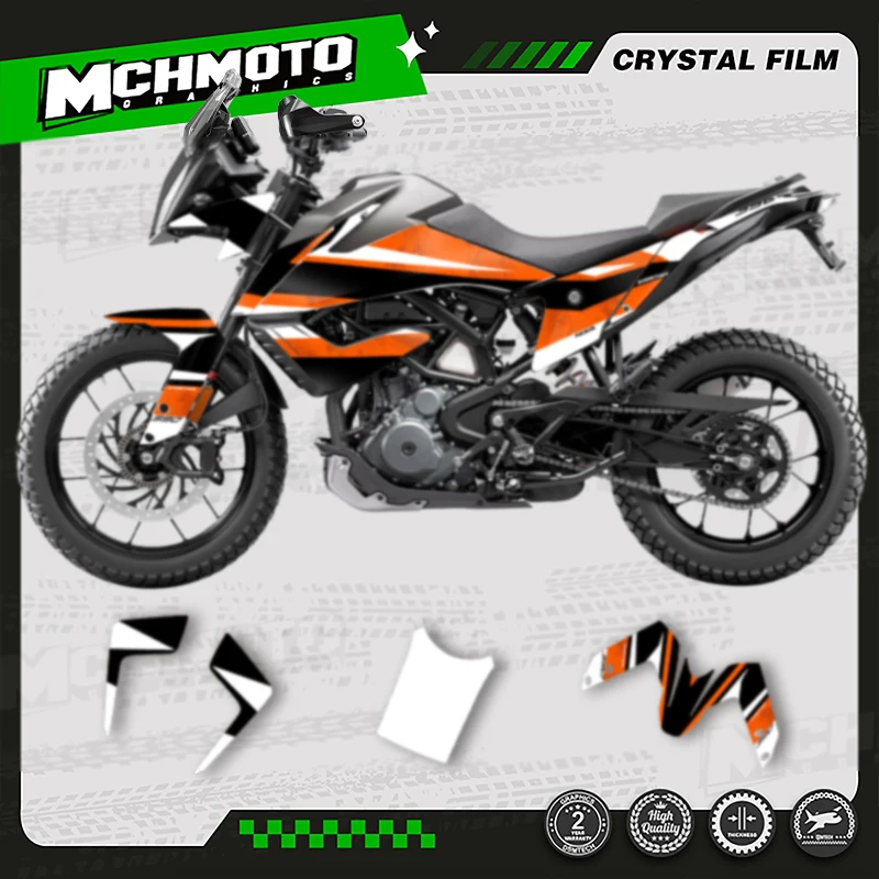 

MCHMFG Custom Team Motorcycle Graphics Decals Adhesive Stickers Kit Adventure for KTM ADV 390 2020 2021 2022