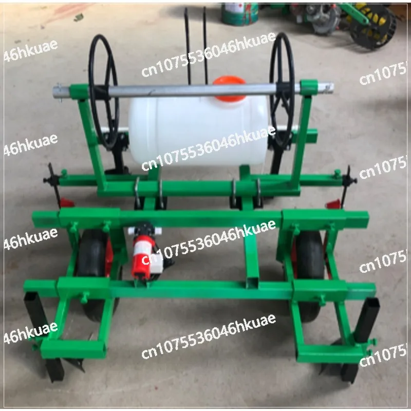 4 wheel tractor spraying film laying machine Agricultural mulch film covering machine micro tillage hand held