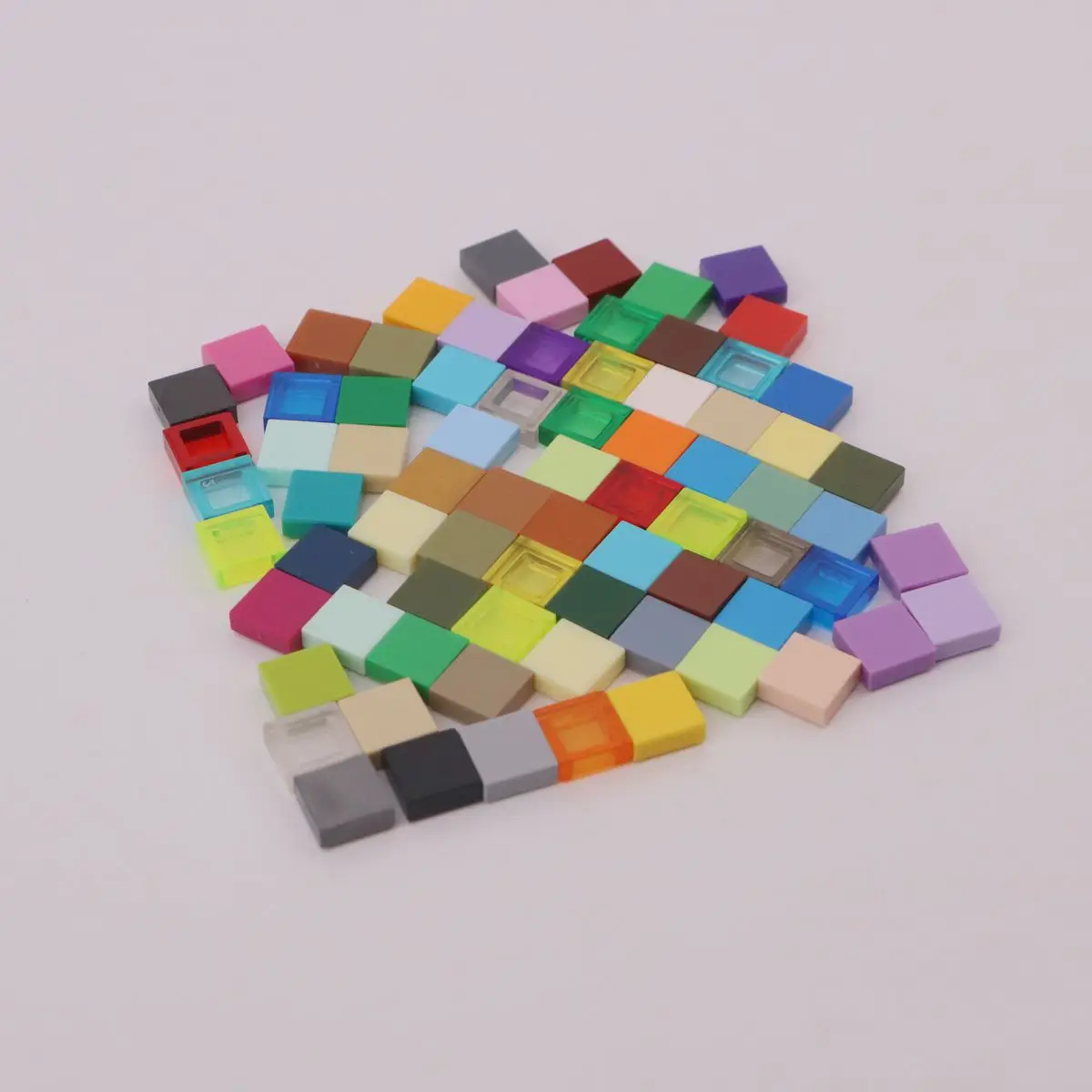 【50g】 Compatible with 3024 small particle technology building blocks. MOC parts 1X1 base plate. 30008 Creative.