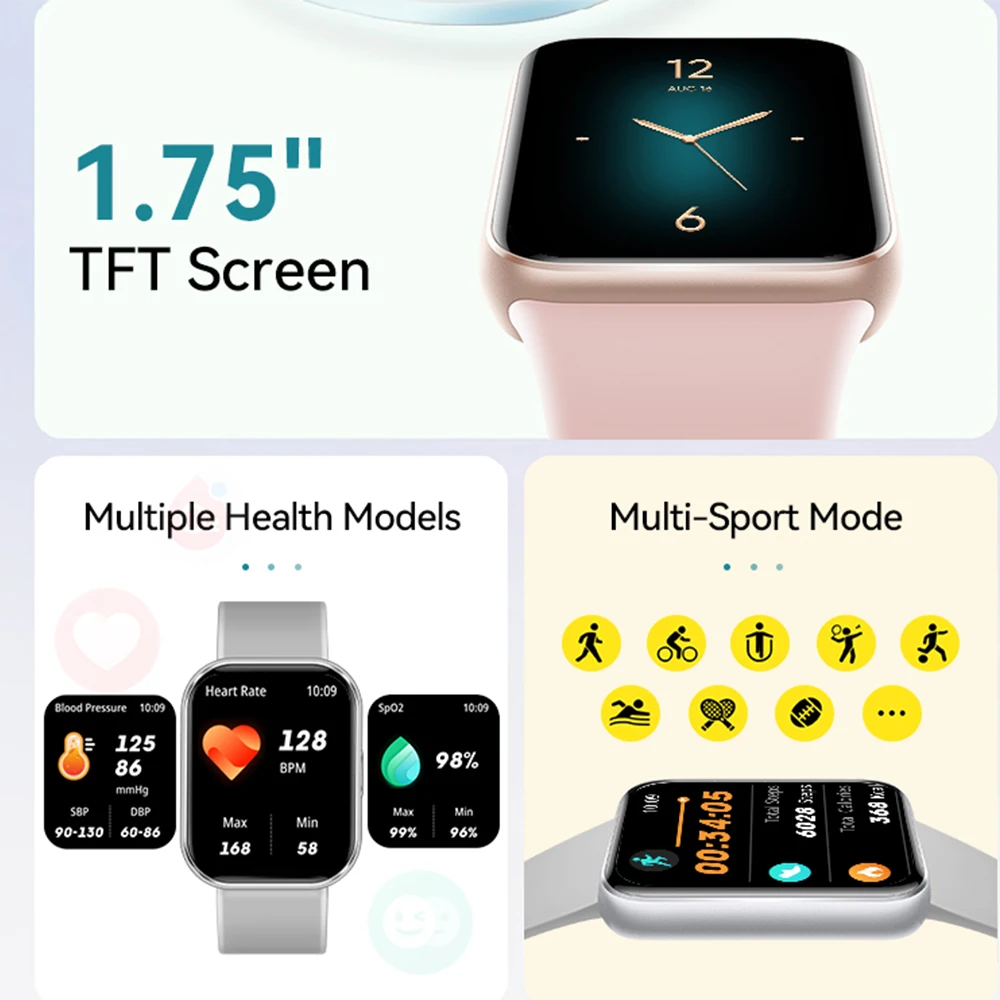 VALDUS 2025 New Smartwatch Men Woman AI Voice Assistant Alarm Clock Bluetooth Call Compatible With Android IOS VS13 Smart Watch