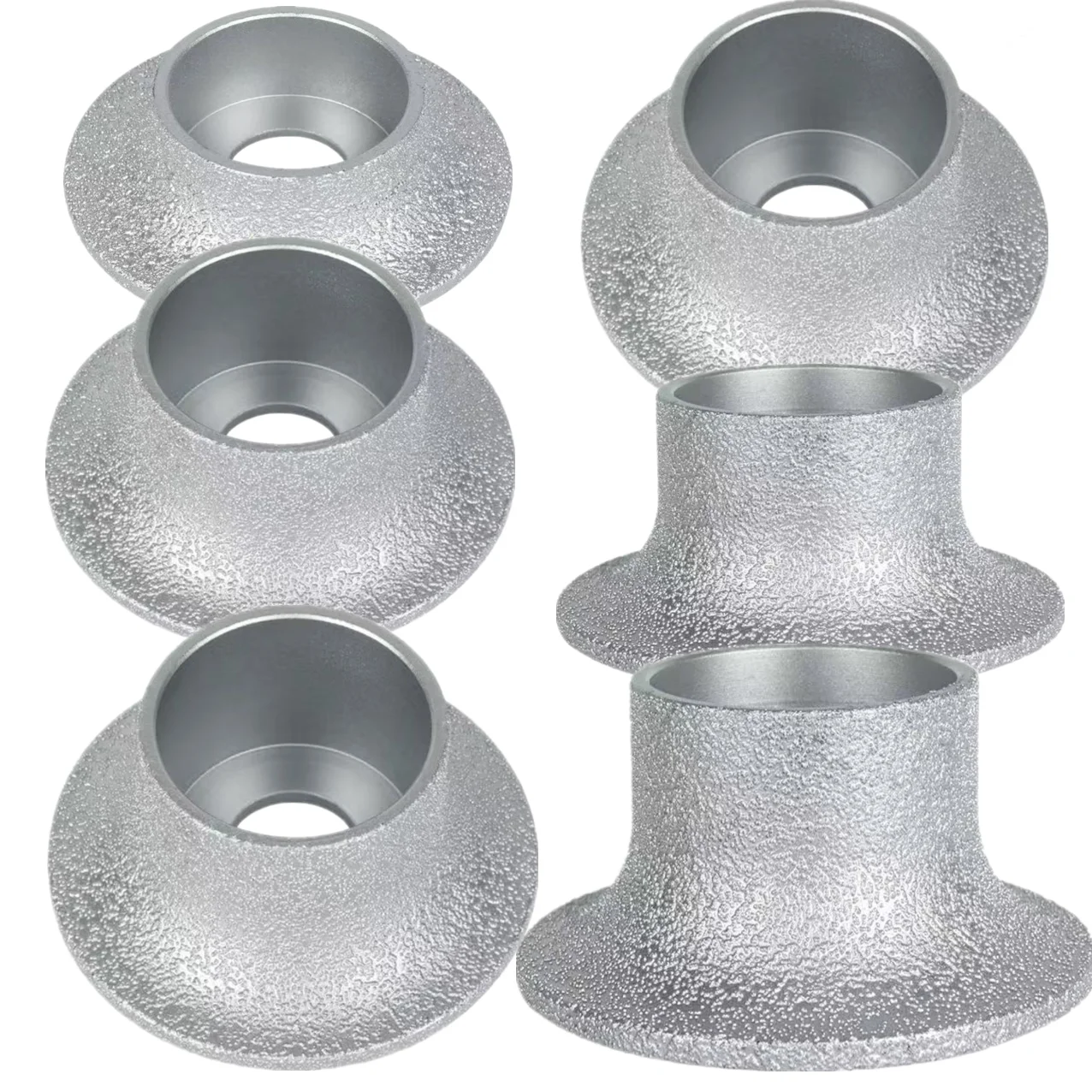 1pcs Diamond Grinding Disc Vacuum Brazed Grinding Wheel Demi-bullnose Edge Profile Wheel Tile Diameter 3 Inches/74mm