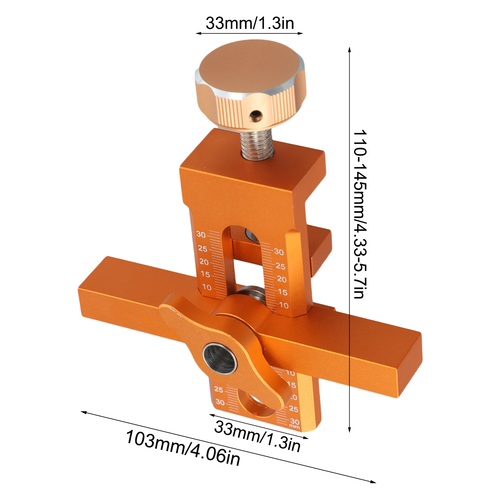 

2-in-1 Tool Aluminum Alloy Jig DIY Installation Aluminum Drill Guide Tool 2-in-1 Tool Rebound Device Installation Hole
