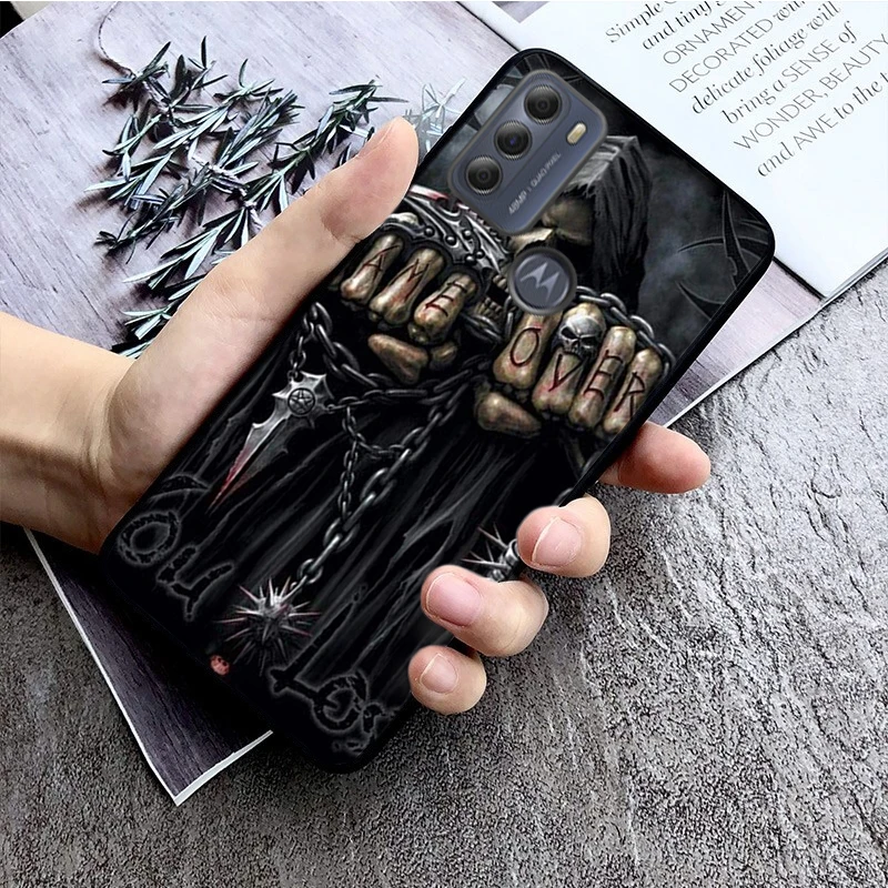 Grim Reaper Skull Phone Case for Motorola Moto G52 G 5G G50 G30 G10 G60 G Pure G Stylus G40 Fusion G Play G Power