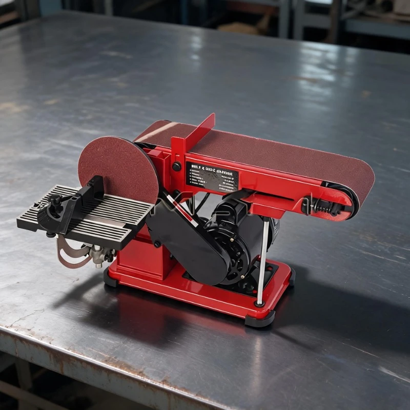 Bench Sanding Machine Electric Adjustable Belt Sander Grinder 350W With 4 Rubber Foot Pad