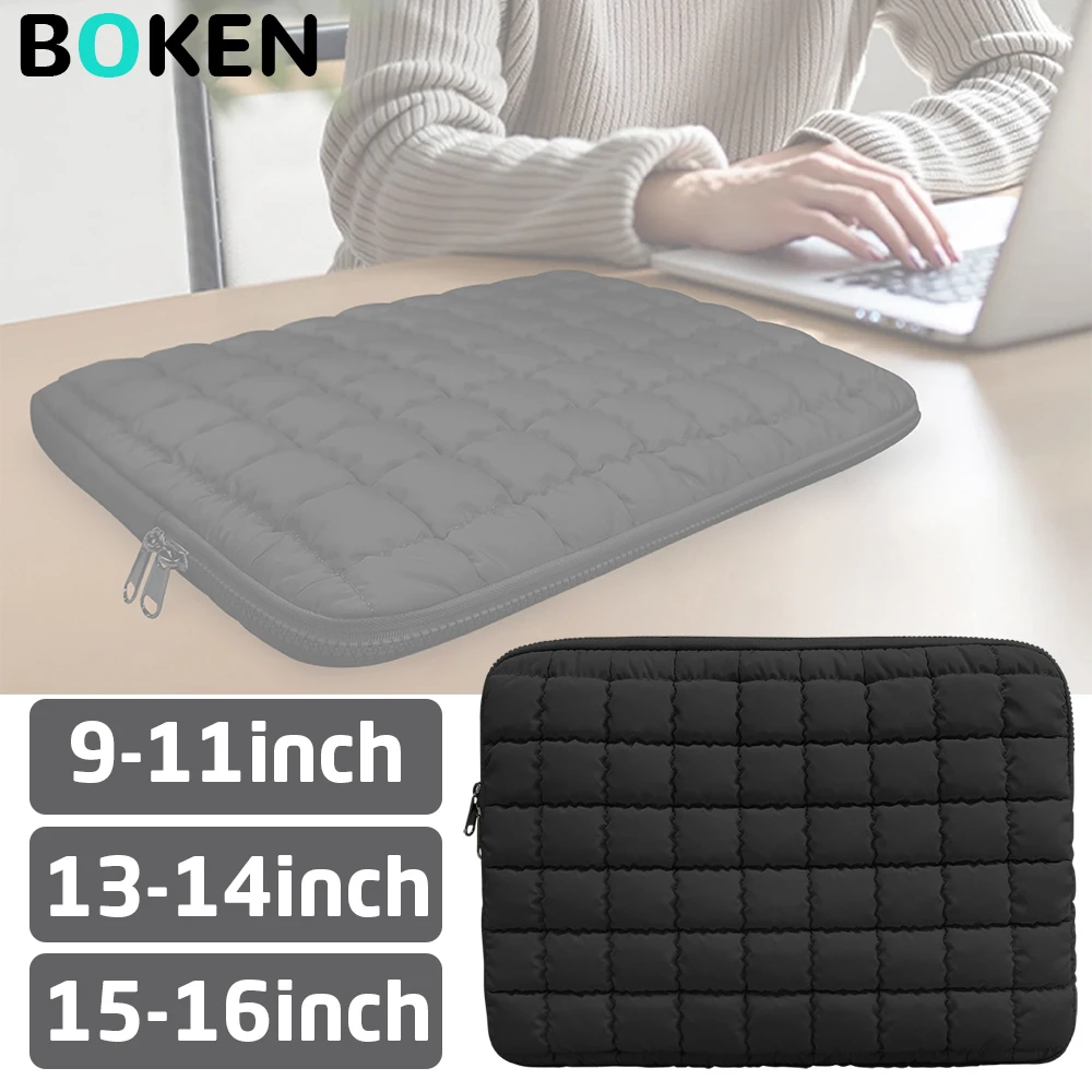 

Comfyable Puffy Laptop Bag 11 13 14 15 16Inch for MacBook Air/Pro, Protective Laptop Case Compatible with iPad, HP Dell Notebook