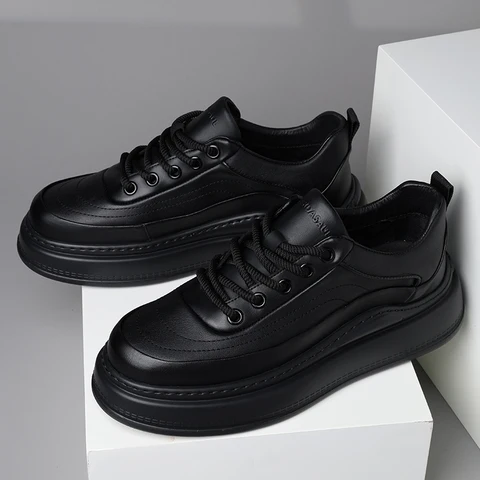 Autumn new thick sole versatile lightweight soft sole breathable sports and leisure shoes for men 240903