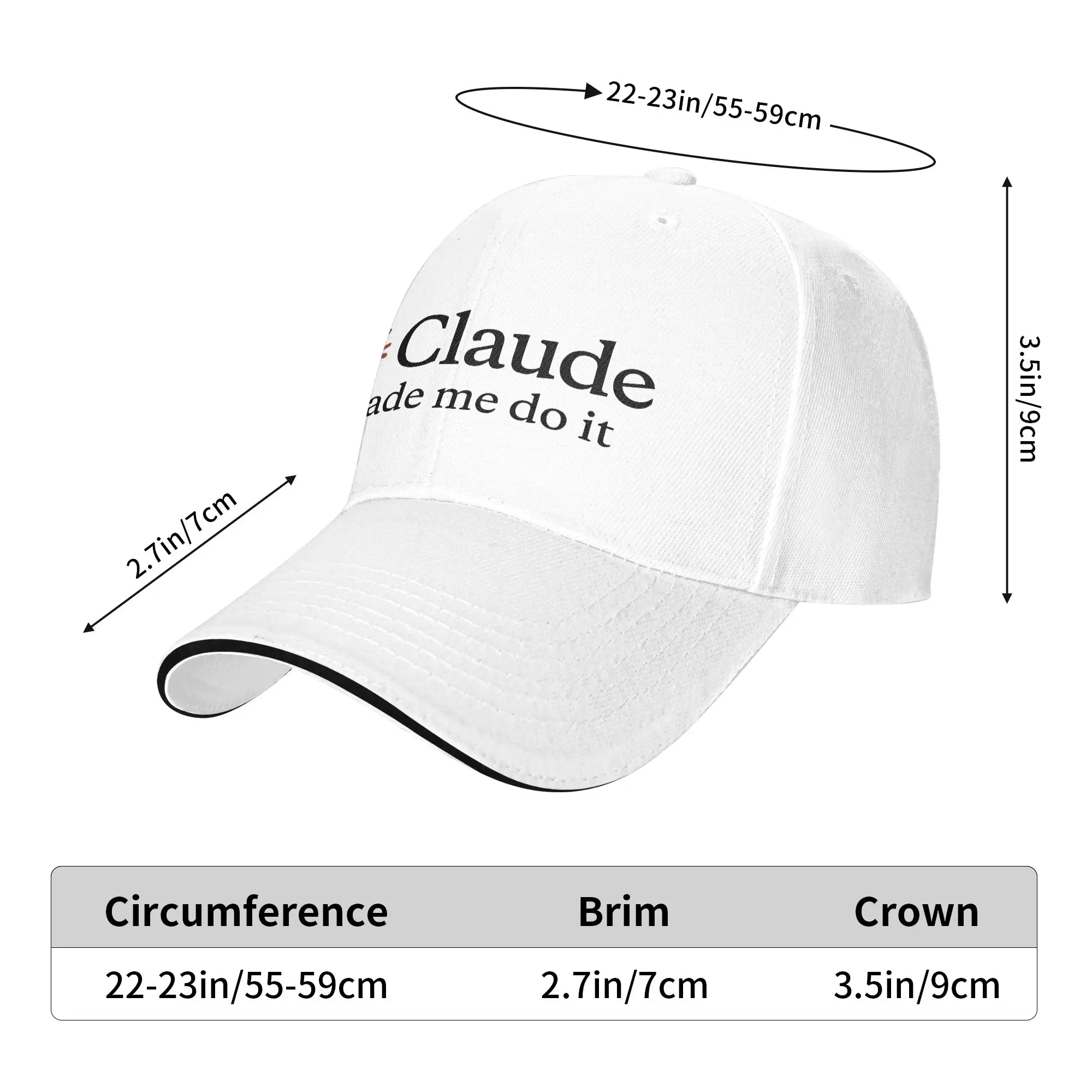 Summer Casual Baseball Cap Claude Made Me Do It Running Hippie Trucker Hat For Unisex Men Sun Visor  Design Baseball Caps