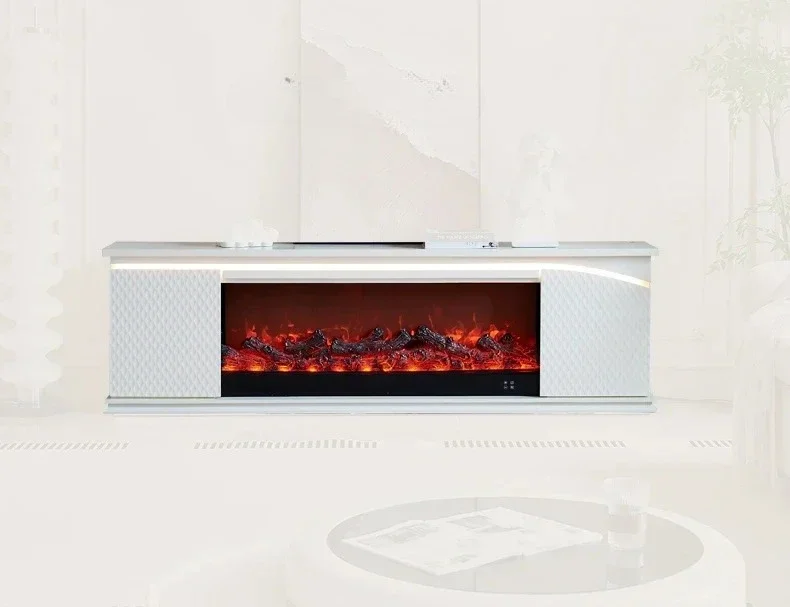 French fireplace TV cabinet, household American storage decorative cabinet, simulated fire electronic fireplace core