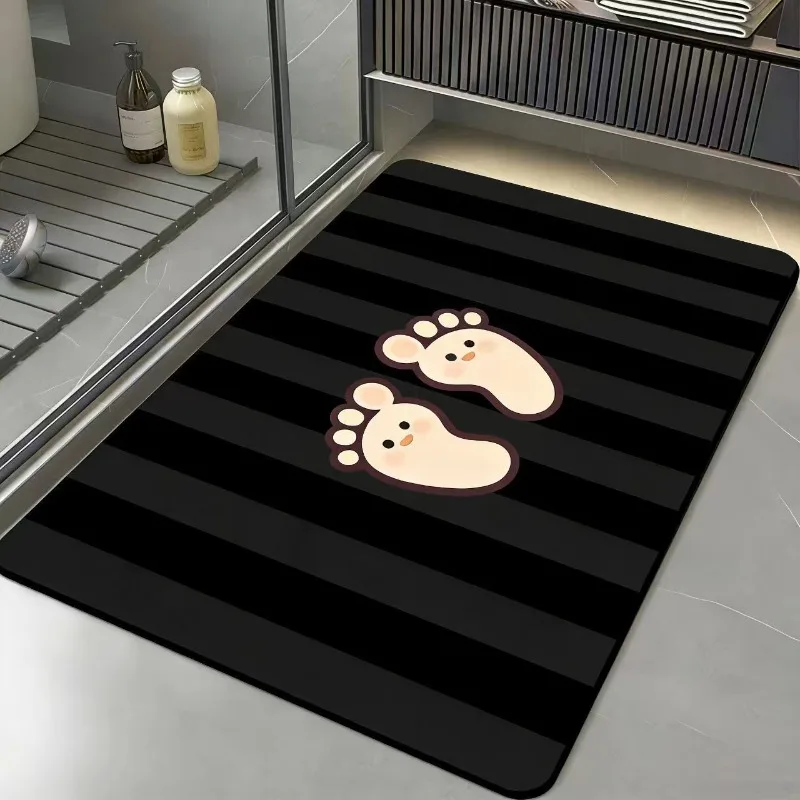 Bathroom absorbent diatom mud toilet  doormat toilet toilet floor mat toilet carpet