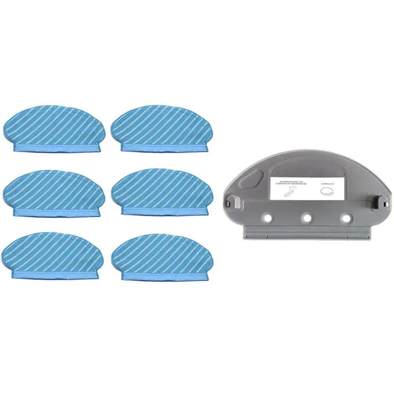 The New Water Tank Replace For Ecovacs Deebot Ozmo 950 Parts Vacuum Cleaner Accessories With 6Pcs Mop Cloth Pads Set