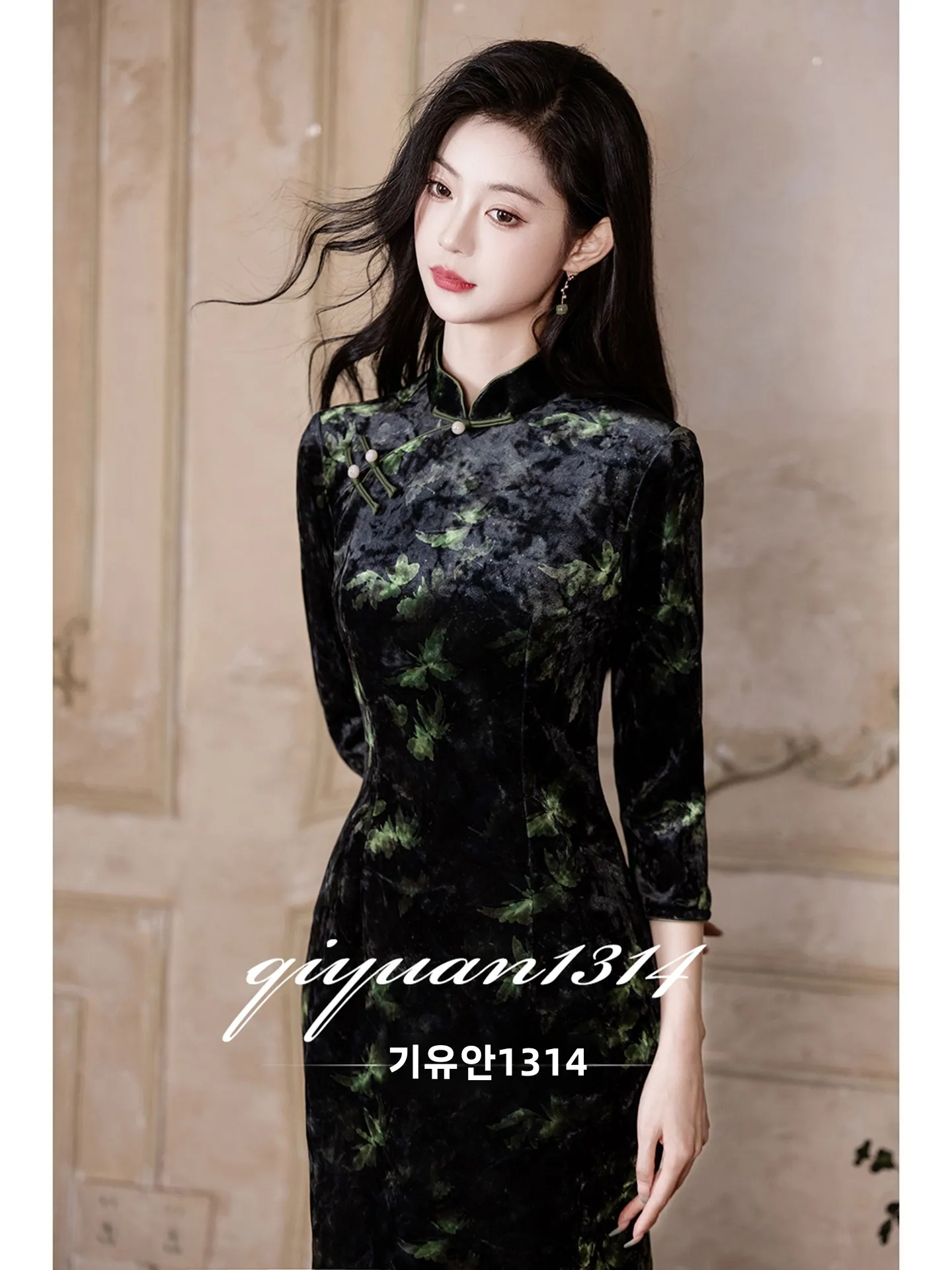 ele-bla-young-sle-qipao-2025-nuovo-arrivo-abbigliamento-quotidiano-alta-qualita-tradizionale-cinese-seven-sve-lungo-midi-dr