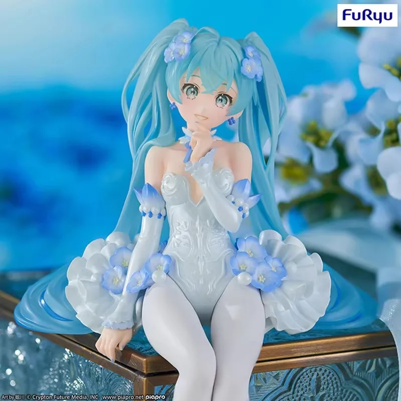 FURYU Echt Hatsune Miku Anime Figuur VOCALOID Bloem Fee Elfen Speelgoed voor Jongens Meisjes Kids Gift Collectible Model Ornamenten