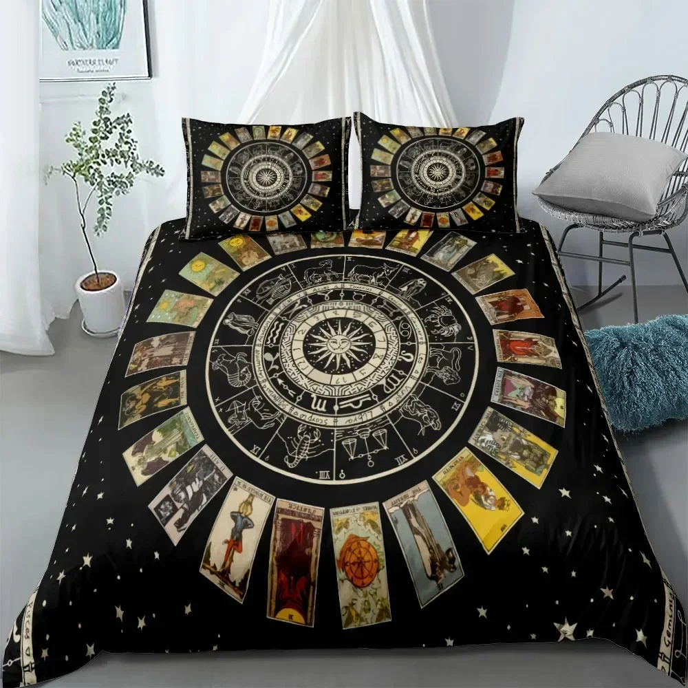 Gothic Bats Black Duvet Cover Set King Queen Double Full Twin Single Size Duvet Cover Pillow Case Bed Fashion Set - view 5