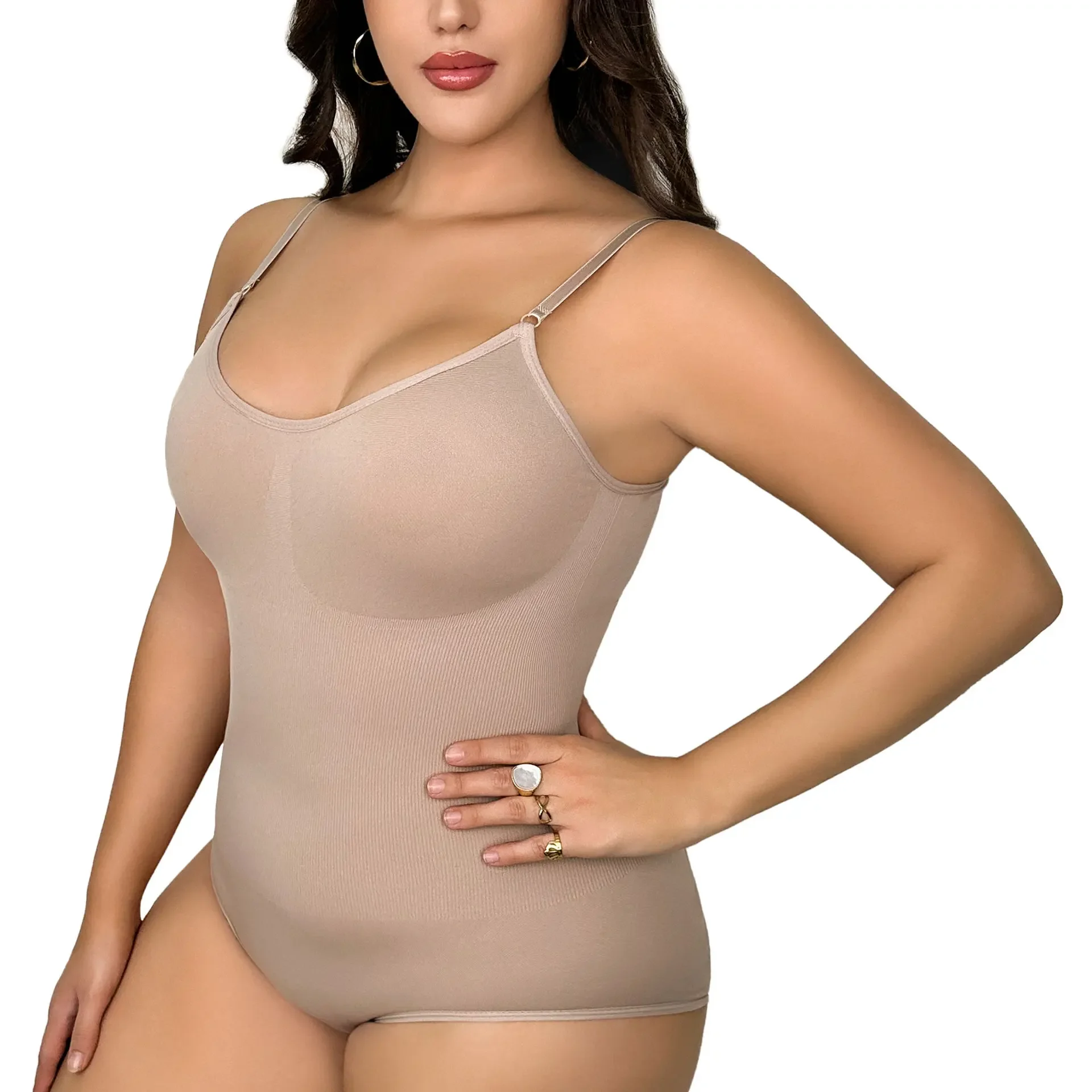 Women Bodycon Bodysuit Sexy Seamless Jumpsuit Shapewear Female Belly Lift Buttocks Shaping Elastic Underwear Skinny Body Corsets