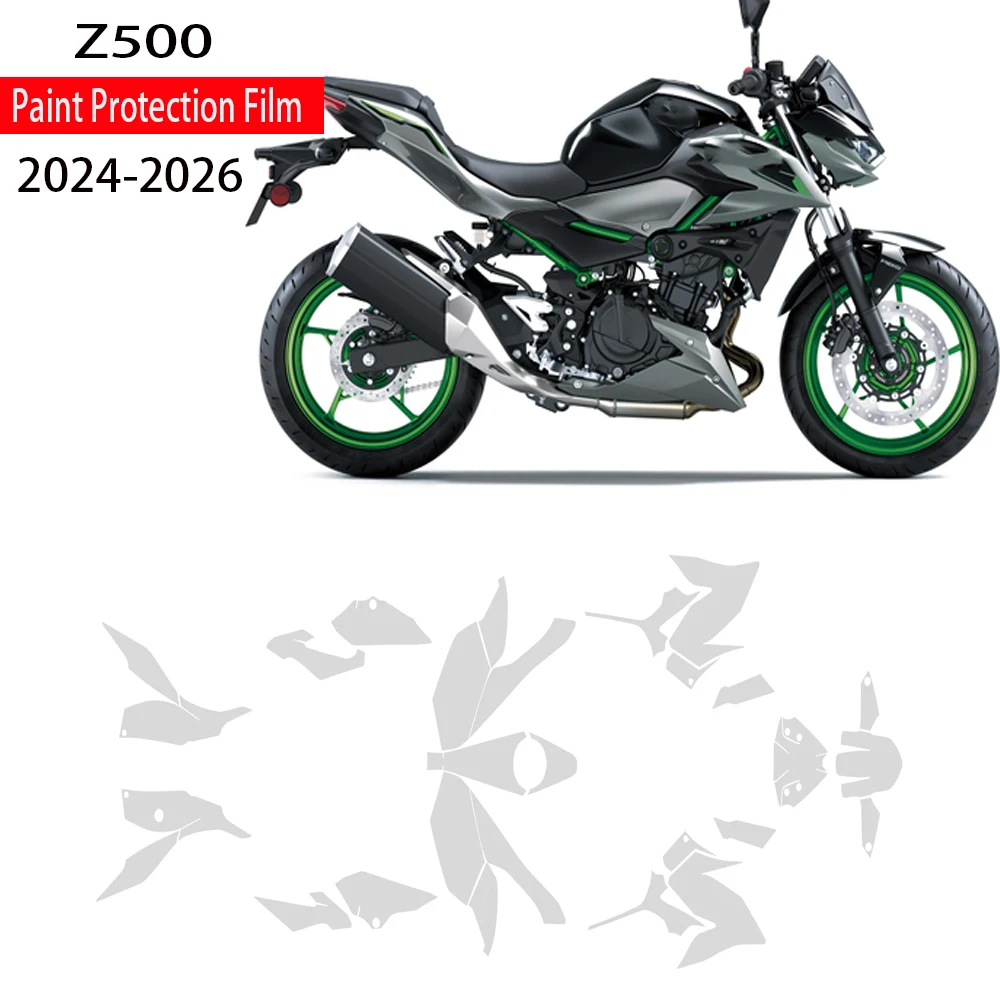 

For Kawasaki Z 500 TPU Paint Protection Film Fule Tank Anti-scratch Fairing Protection Fits Z500 PPF Motorcycle PPF2024-2026