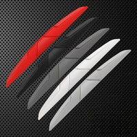 4PCS Car Protector Bar Stickers Silicone Side Protection Guards Rear View Mirror Cover Protection Strip Door Edge Anti-collision