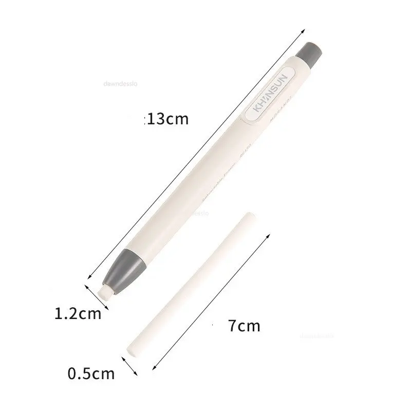 Creative Retractable Push-type Pencil Eraser, Refillable Automatic Correction Rubber, Smooth Clean Wiping Without Residue