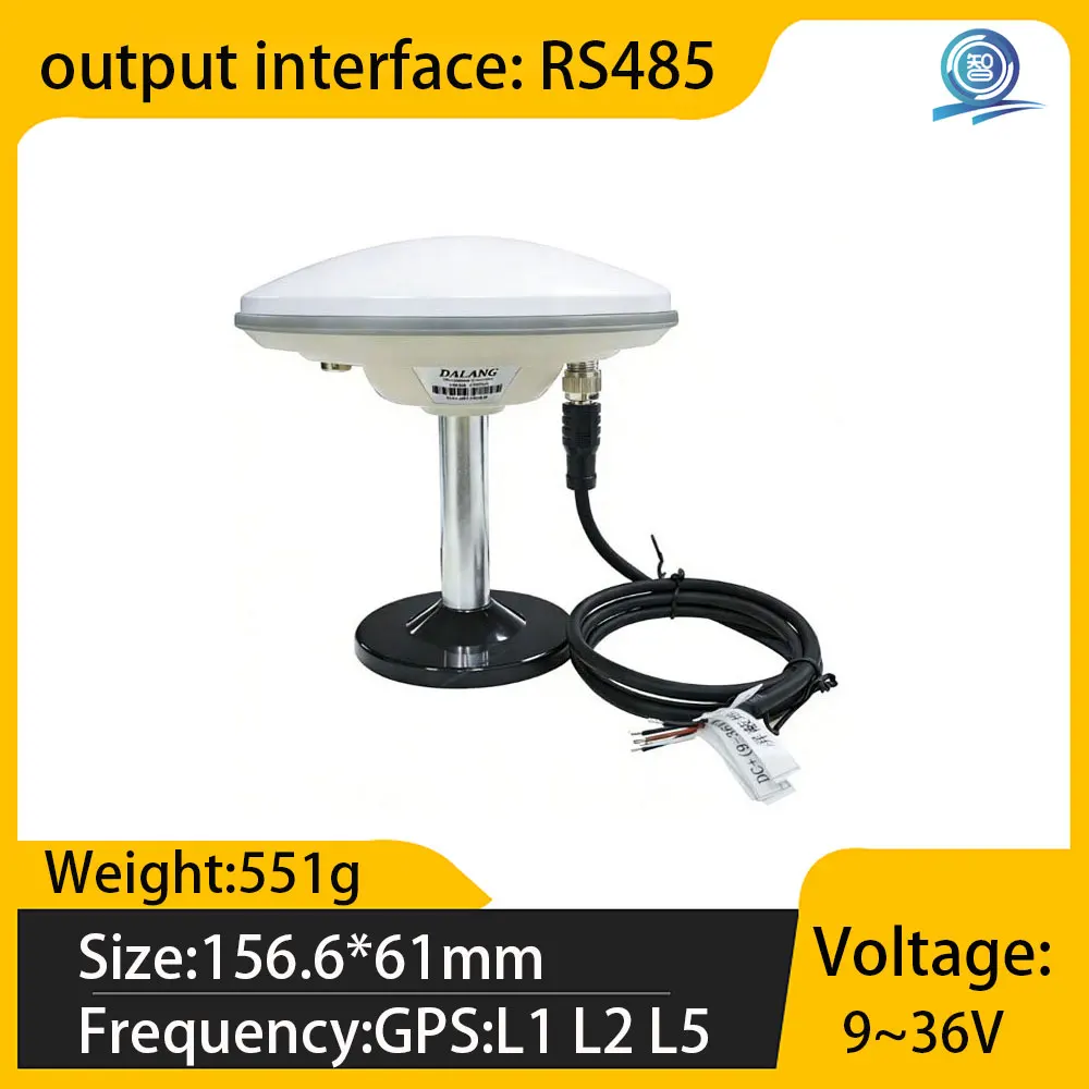 for Autopilot GNSS RTK Receiver with L1/L2/L5 Multi-Band, Centimeter-Level Positioning | Bluetooth & RS485 Interface