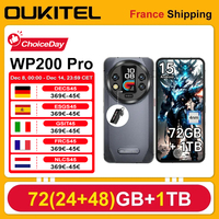 OUKITEL WP200 Pro 5G 72(24+48)GB+1TB Rugged Mobile Phone  Android 15 6.7'' 120Hz 108MP+32MP 8800mAh 45W Dual SIM/AI/NFC