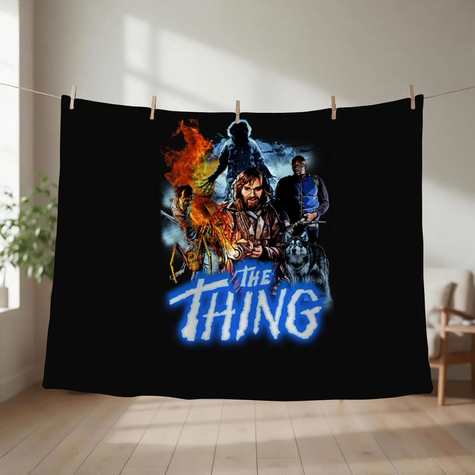 The Thing Carpenter the Thing Throw Blanket